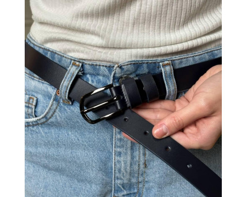 Ремінь шкіряний чорного кольору