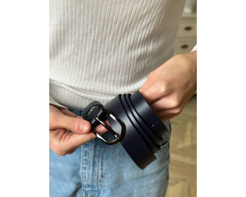 Ремінь шкіряний чорного кольору