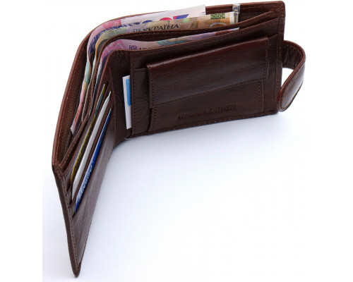 Чоловічий портмоне з натуральної шкіри ST Leather B104 Коричневий