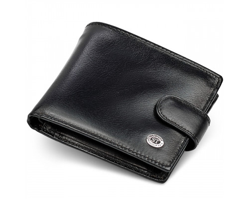 Чоловіче портмоне з натуральної шкіри ST Leather В104 Чорний