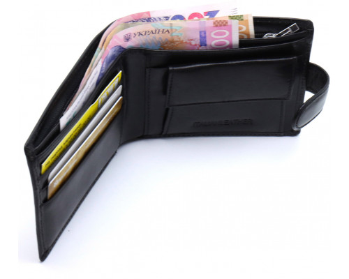 Чоловіче портмоне з натуральної шкіри ST Leather В104 Чорний