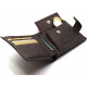 Шкіряне чоловіче портмоне на кнопці ST Leather ST104 Коричневе