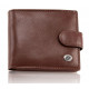 Стильне шкіряне чоловіче портмоне ST Leather В103 Коричневий
