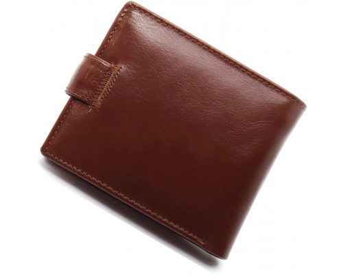 Стильне шкіряне чоловіче портмоне ST Leather В103 Коричневий