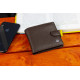 Коричневе чоловіче портмоне з натуральної шкіри з фіксацією ST Leather ST103