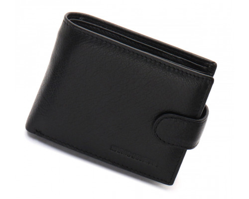 Чорне чоловіче портмоне з натуральної шкіри із візитницею Marco Coverna MC-2057-1