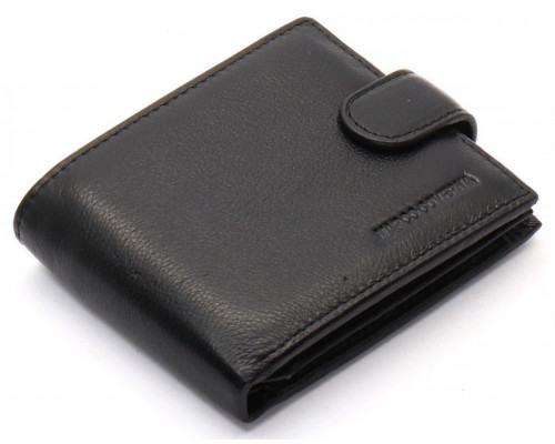 Чорне класичне портмоне з натуральної шкіри Marco Coverna MC-2003-1