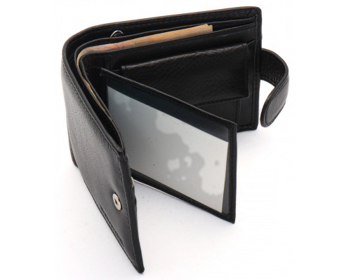 Чорне класичне портмоне з натуральної шкіри Marco Coverna MC-2003-1