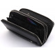 Чорний чоловічий клатч на дві блискавки з натуральної шкіри Marco Coverna MC-801-1