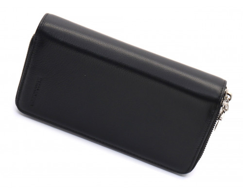 Чорний чоловічий клатч на дві блискавки з натуральної шкіри Marco Coverna MC-801-1