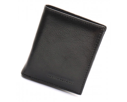 Чорне маленьке портмоне на магніті з затискачем MARCO COVERNA MC-101Н-1