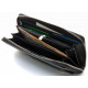 Чорний чоловічий гаманець-клатч на блискавці з натуральної шкіри Marco Coverna MC-802-1