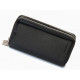 Чорний чоловічий гаманець-клатч на дві блискавки з натуральної шкіри Marco Coverna MC-801